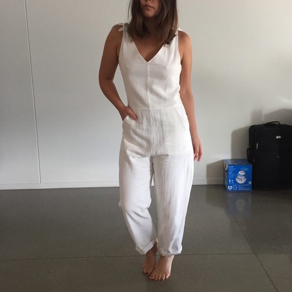 Loup Pants - Loup NYC jumpsuit in White